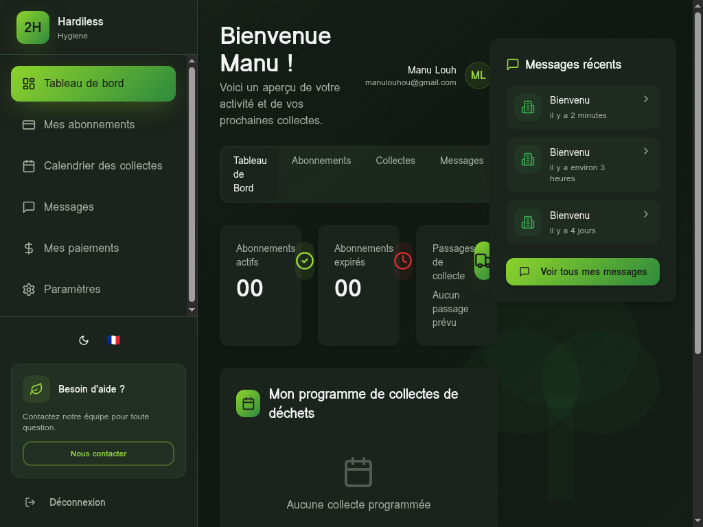 Hardiless Hygiene Application Gestion Congo